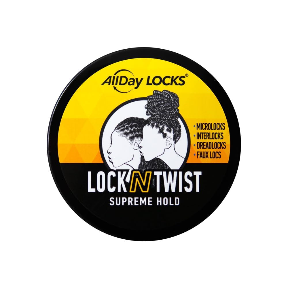 Lock N Twist | Locking Gel, Re-Twist Locks, Supreme Hold | Smooths & Tames Frizz, Flake Free, Soft Finish | 5 Oz