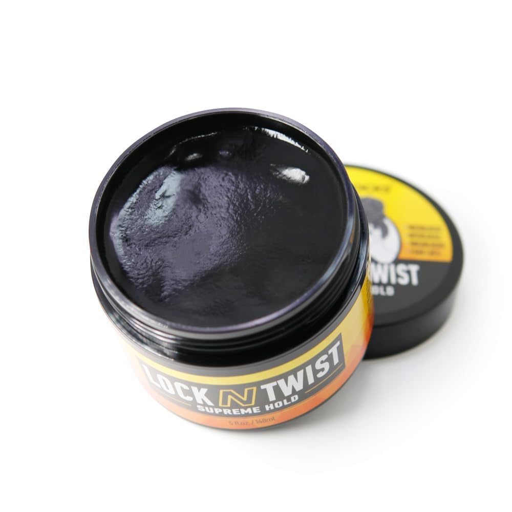 Lock N Twist | Locking Gel, Re-Twist Locks, Supreme Hold | Smooths & Tames Frizz, Flake Free, Soft Finish | 5 Oz