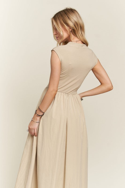 ADORA V-Neck Cap Sleeve Dress