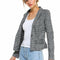 Classic Plaid Fitted Blazer