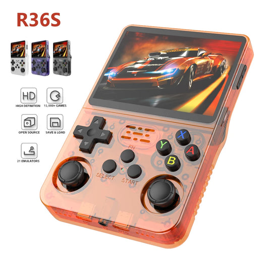 R36S Retro Handheld Video Game Console Linux System 3.5 Inch IPS