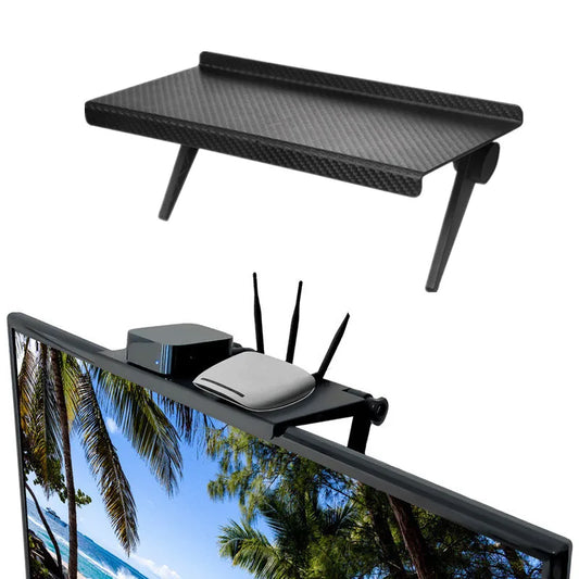 Home Organizer Adjustable TV Screen Top Shelf Rack Computer Monitor