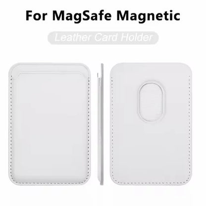 Magsafe-funda magnética de cuero para iPhone, carcasa de lujo con