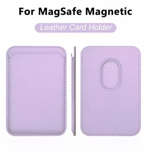 Magsafe-funda magnética de cuero para iPhone, carcasa de lujo con