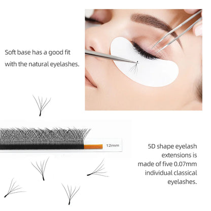 NAGARAKU 5D W Shape Big Bundle Eyelash Extension Mega Volume Premade