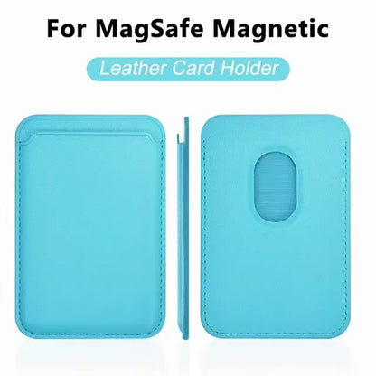 Magsafe-funda magnética de cuero para iPhone, carcasa de lujo con