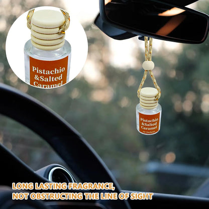 Car Air Freshener Hanging, Car Mounted Aromatherapy Glass Bottle, Car Aromatherapy Rearview Mirror Perfume Pendant Car Air Freshener Car Air Freshener Diffuser Car Scents Air Freshener(H)