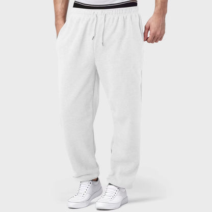 Baggy Sweatpants for Men 2024 Elastic Waist Drawstring Grey Pants Sport Casual Trousers with Pockets Gym Fitness Joggy plus Size