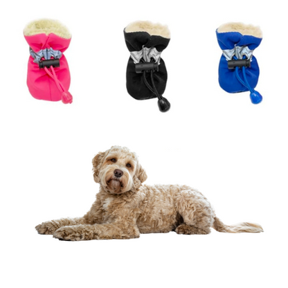 Dogs Winter Warm Shoes 4 PCS Set