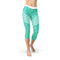 Turquoise Sports Capri Leggings